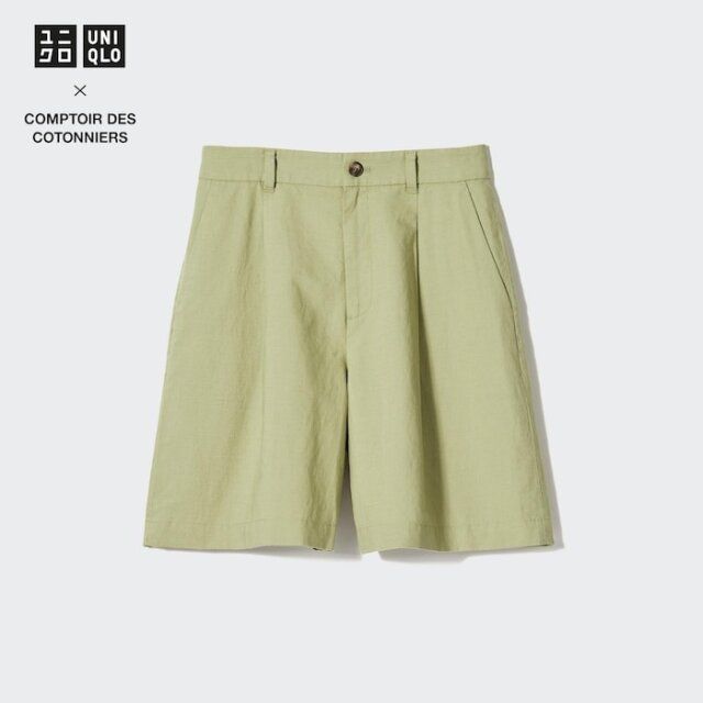 ユニクロ リネンブレンドショーツ