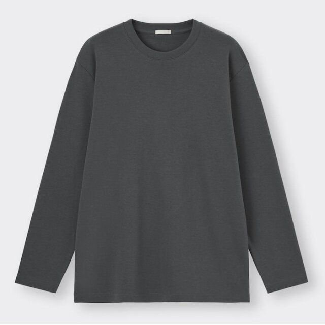 GU ソフトコットンクルーネックT