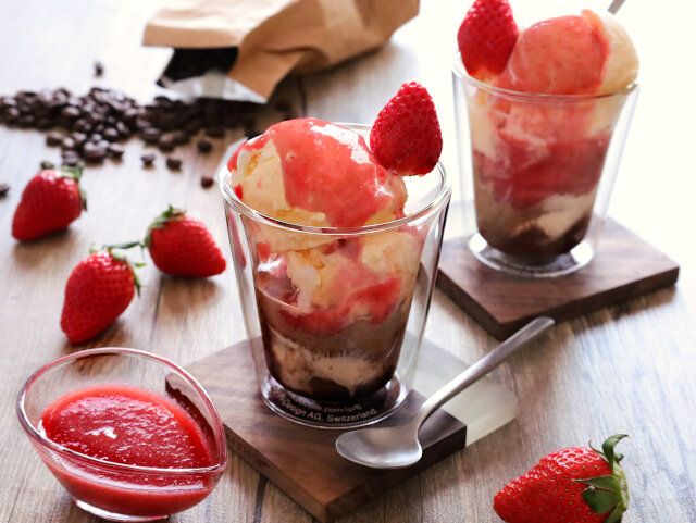 いちごのアッフォガート レシピ