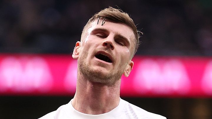 トッテナムFWヴェルナー、辛すぎるシュートミス…「今季ワースト級」と辛辣評価