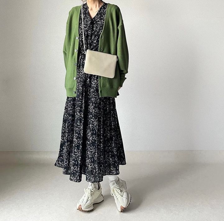 ジーユー_ウォッシャブルカーディガン_2