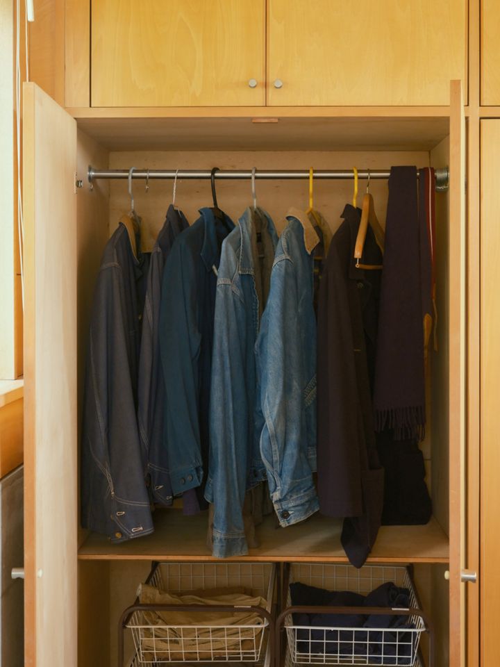 安西水丸鎌倉のアトリエのクローゼット