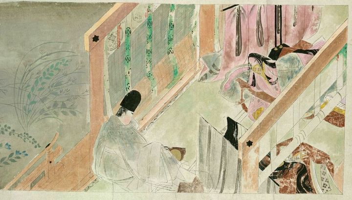 世尊寺伊房・詞書ほか「源氏物語絵巻」和田正尚模写、1911年