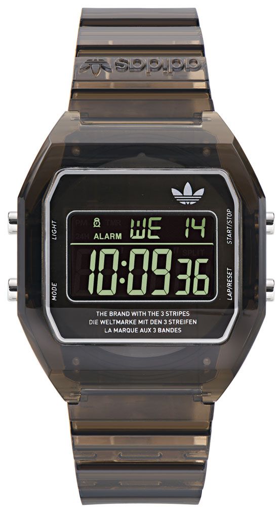 春らしい4カラー！『adidas Originals』に透明ボディの80年代風デジタルウォッチ「DIGITAL TWO Crystal」が登場