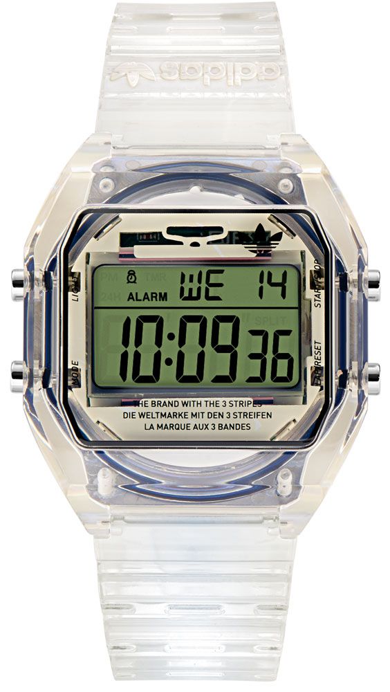 春らしい4カラー！『adidas Originals』に透明ボディの80年代風デジタルウォッチ「DIGITAL TWO Crystal」が登場