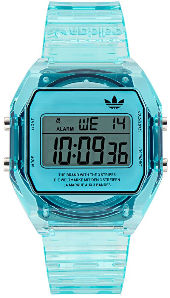 春らしい4カラー！『adidas Originals』に透明ボディの80年代風デジタルウォッチ「DIGITAL TWO Crystal」が登場