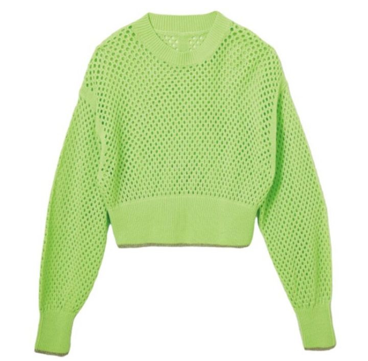 アダム エ ロペ アイレットニット