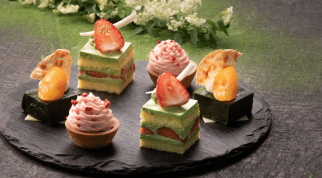 抹茶のアフタヌーンティー画像