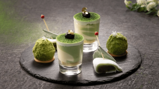 抹茶のアフタヌーンティー画像