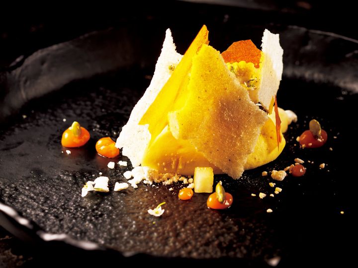 銀座1丁目『MASIA』の「ラ・フランスとバターナッツかぼちゃ」