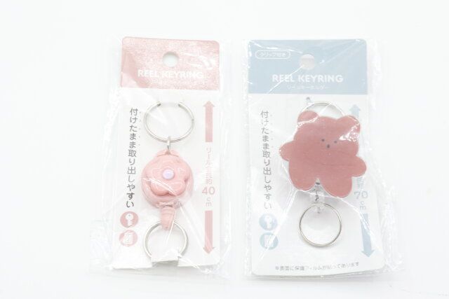 リールキーホルダー フラワー リールキーホルダー くまの商品情報