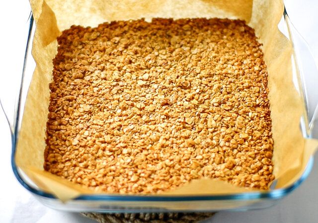 フラップジャック レシピ オーブンから取り出して冷ます