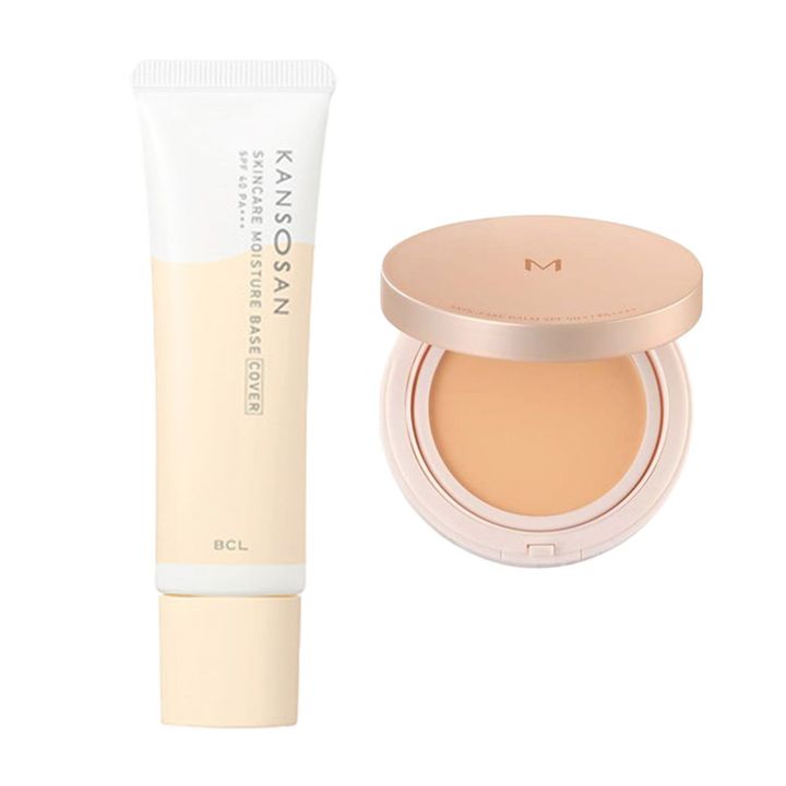 左：乾燥さん 保湿力スキンケア下地 カバータイプ