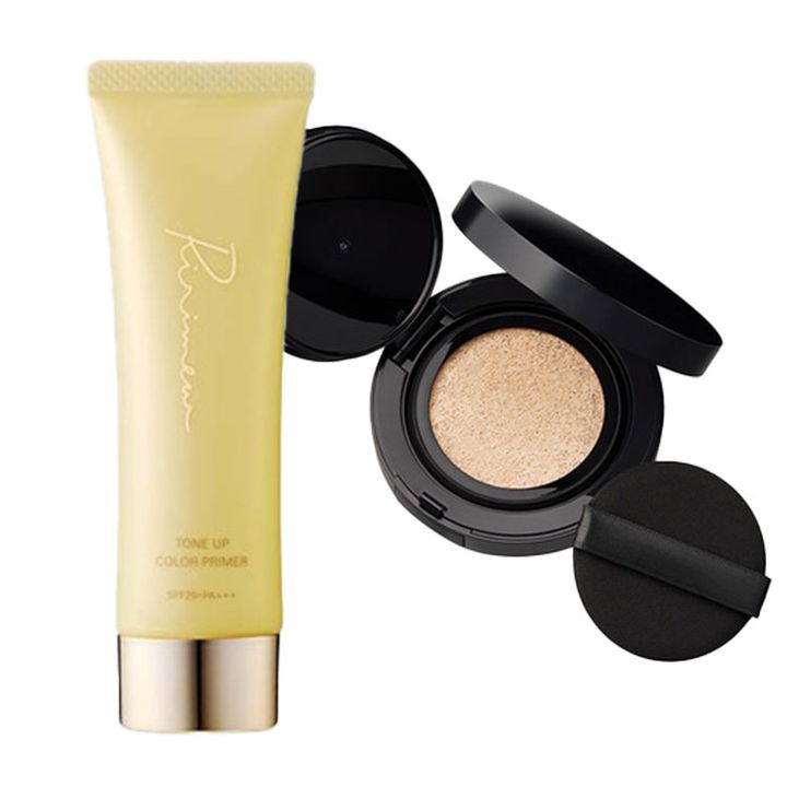 左：リリミュウ トーンアップカラープライマー