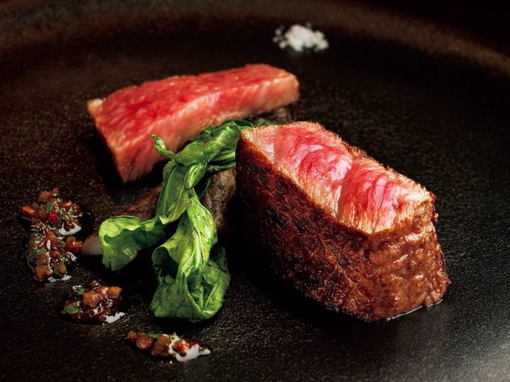 人形町『WAGYU日山』の「栃木産黒毛和牛のサーロインステーキ」