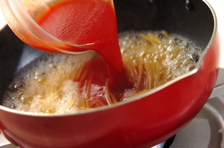 冷凍シーフードミックスで！ワンパン本格ペスカトーレの作り方2