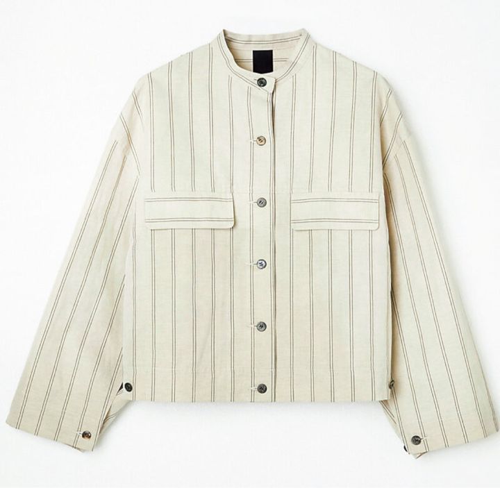 ドメルのストライプシャツジャケット