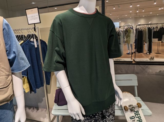 スウェTを着用している