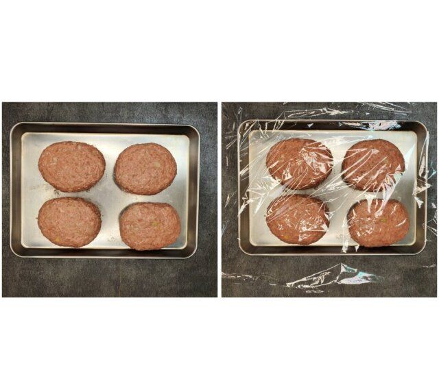 豆腐メンチカツ レシピ 肉だねを成型し冷やす