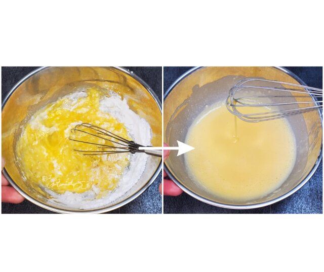 豆腐メンチカツ レシピ バッター液を作る