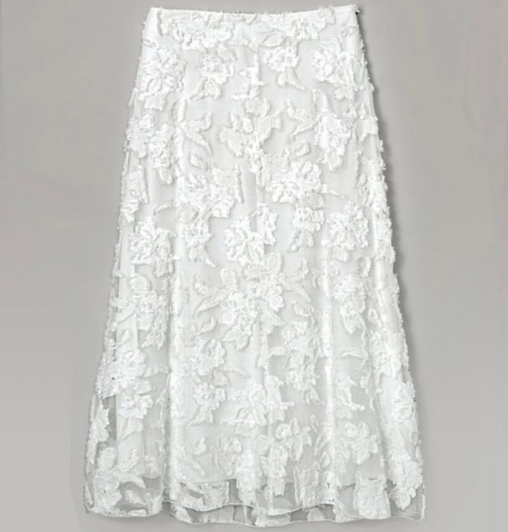 グリードインターナショナルのカットジャカードスカート トレンドの透けアイテム