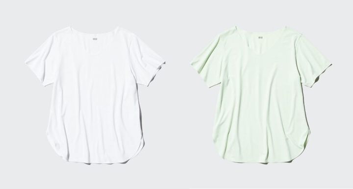 エアリズム VネックシームレスTシャツ