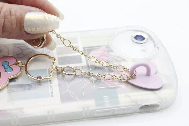 セリアのキーリングホルダー ハートの使用例