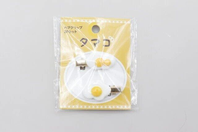 セリアのヘアクリップ タマゴ 2Pセットのパッケージ