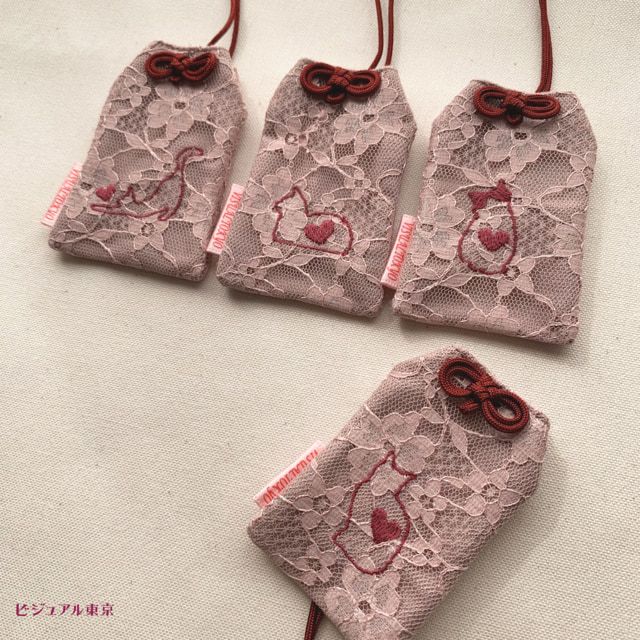 ハートのネコちゃんお守り(全7種)