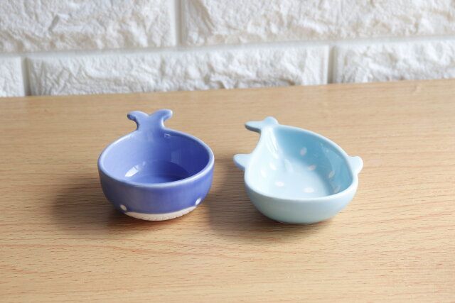 セリアのミニボウル クジラとミニプレート ジンベエザメ