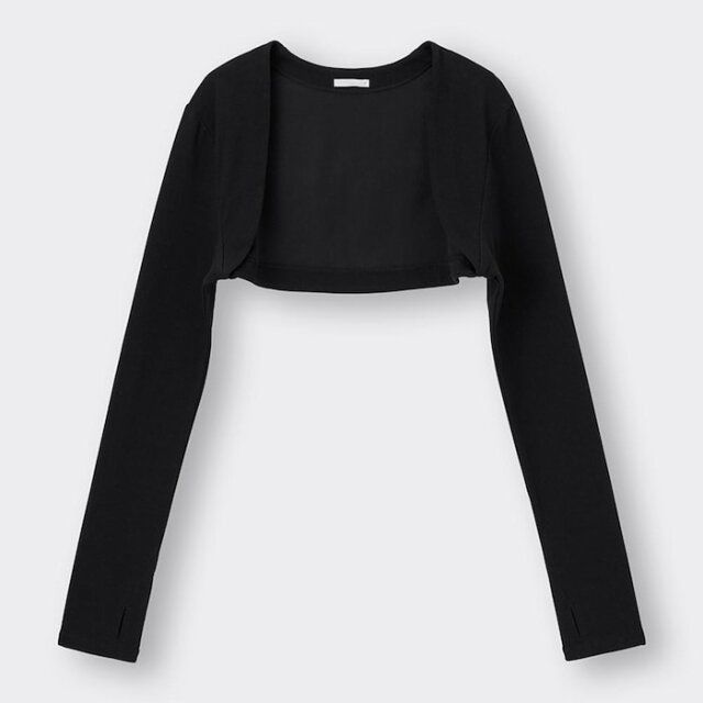 GUの黒カーディガン