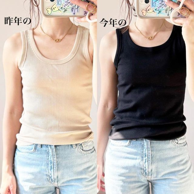 UNIQLO 「ソフトリブタンクこーdえの女性」1