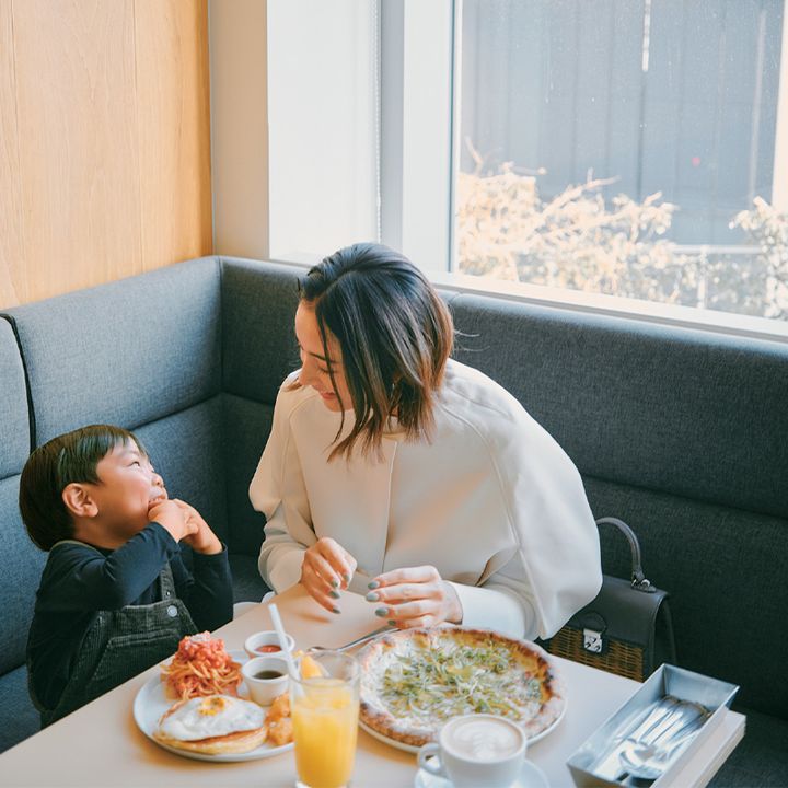 木佐貫まや,ケープアウター,子連れランチ