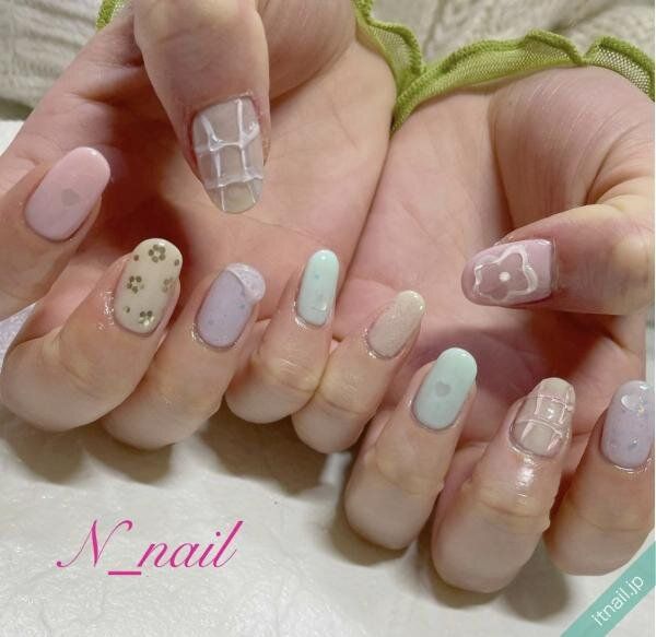 N_nailが投稿したネイルデザイン [photoid:I0125618] via Itnail Design (729631)