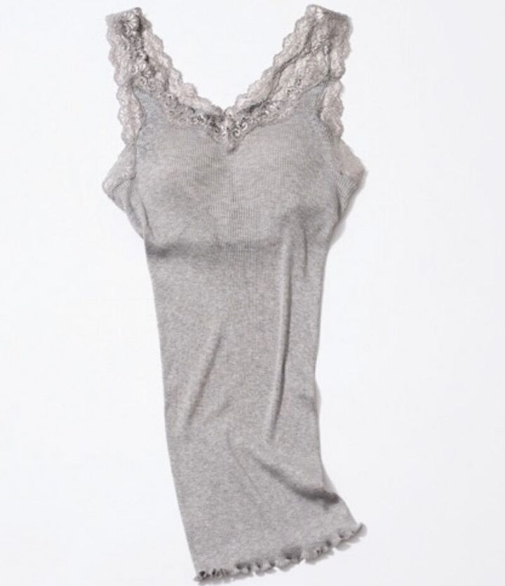 ピーチジョン シルク混のパッド付タンクトップ