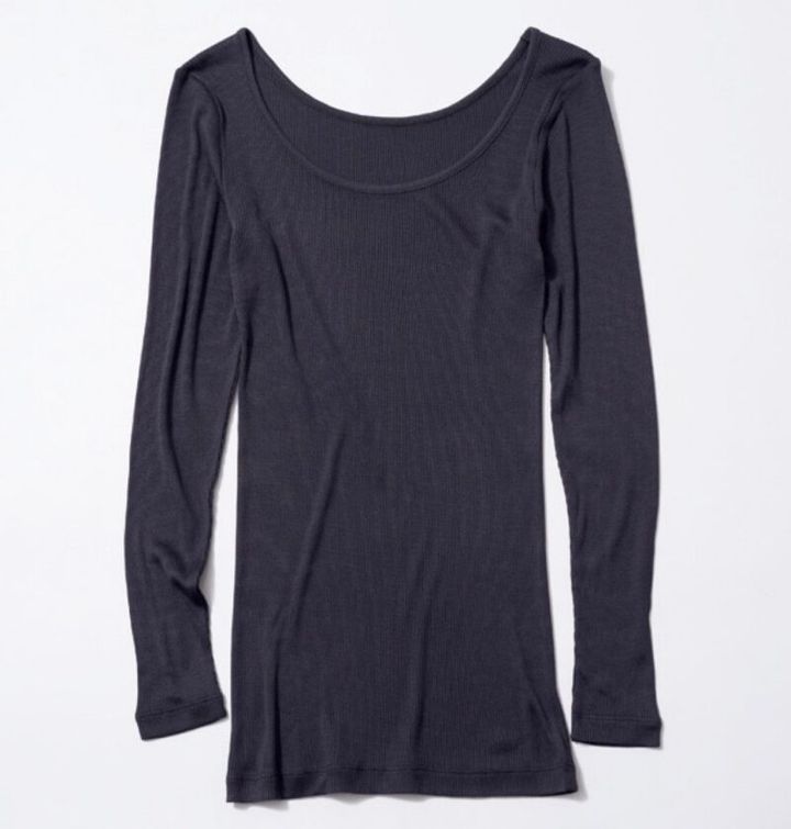 かぐれ シルク100％の長袖 テレコ素材