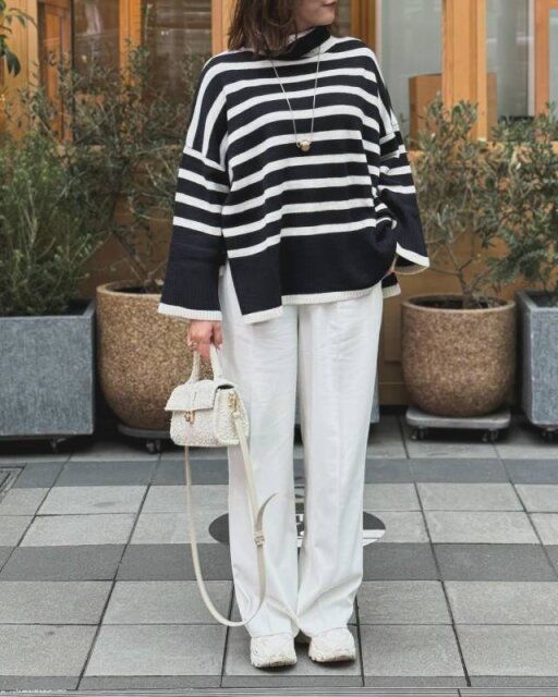 2024年春におすすめのレディースワイドパンツコーデ