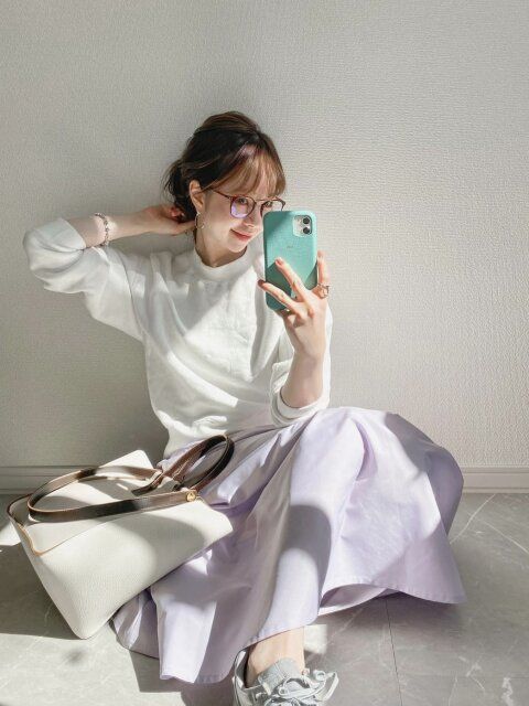 ブルベ夏さんのラベンダーコーデ