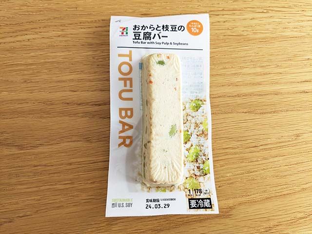 セブンイレブン おからと枝豆の豆腐バー