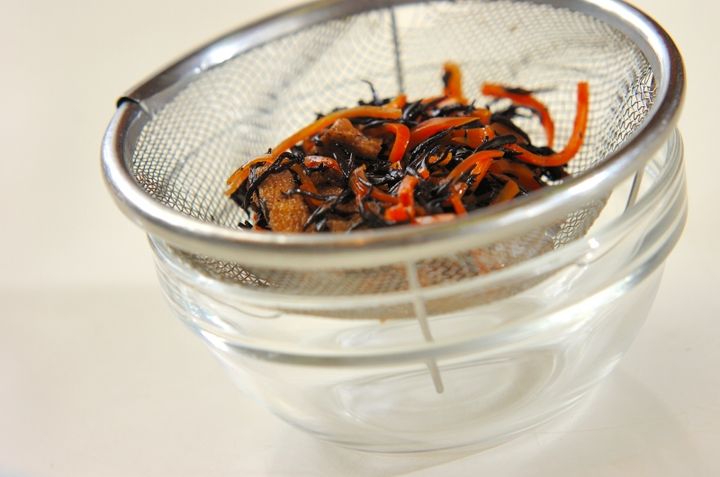 ヒジキの混ぜ寿司の下準備1