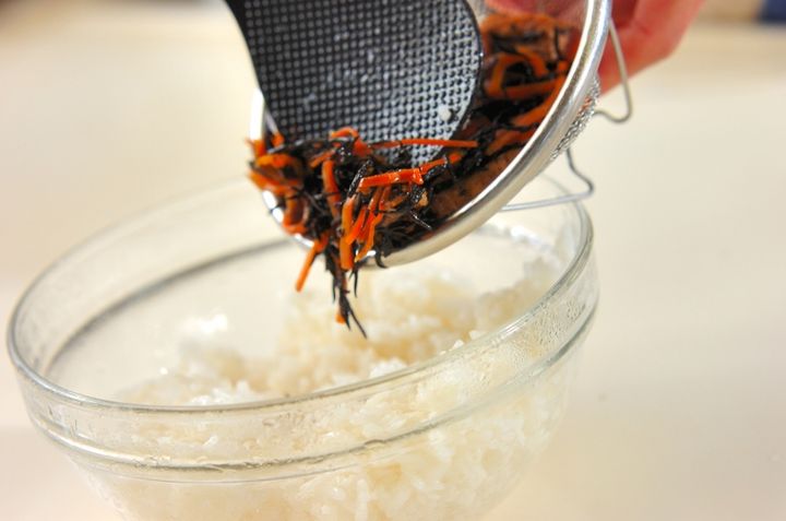 ヒジキの混ぜ寿司の作り方2