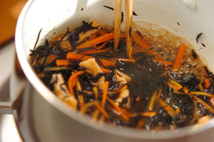 ヒジキの煮物の作り方2