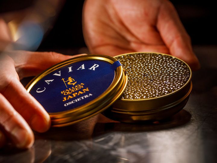 銀座『PLEIN 銀座本店』の「野菜のパフェ」で使用しているオシェトラキャビア