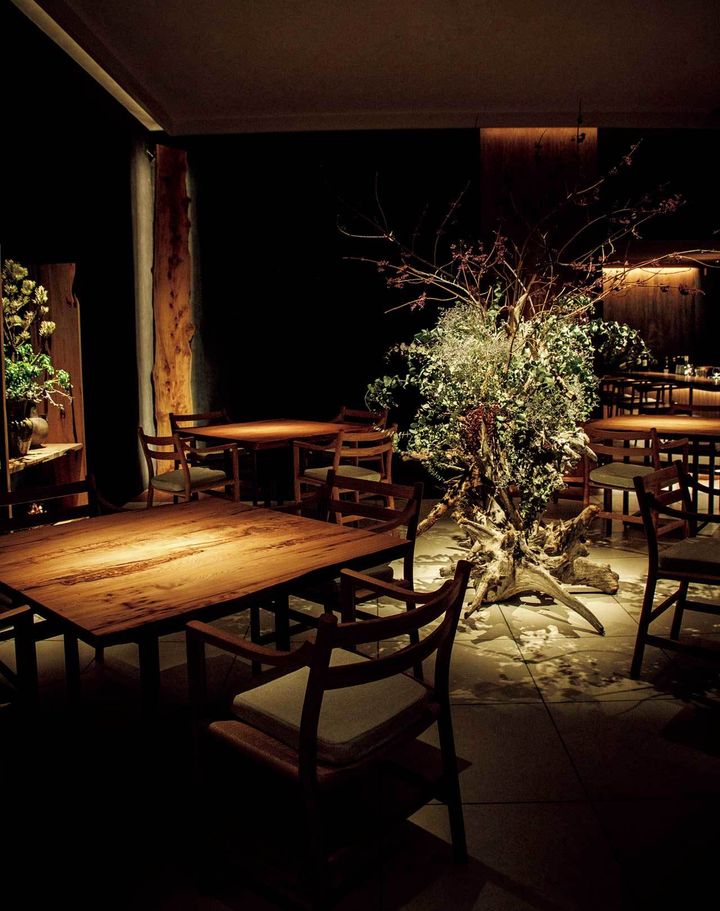 泉岳寺『Restaurant Karyon』の内観