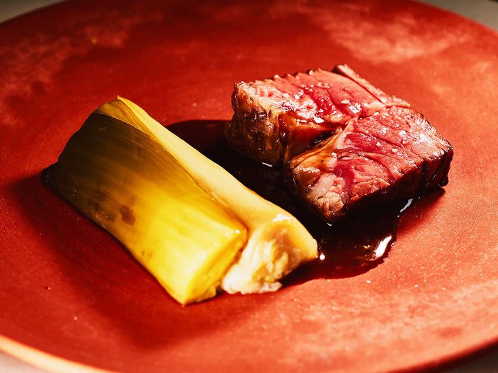 白金高輪『atti』の「蝦夷豚肩ロース」