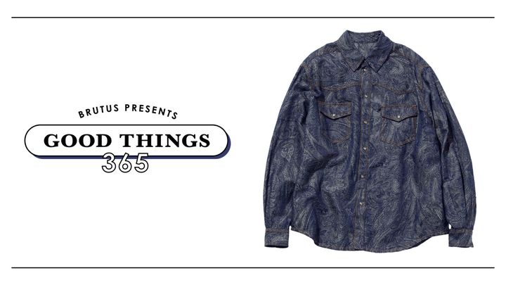 〈エトロ〉のデニムシャツ