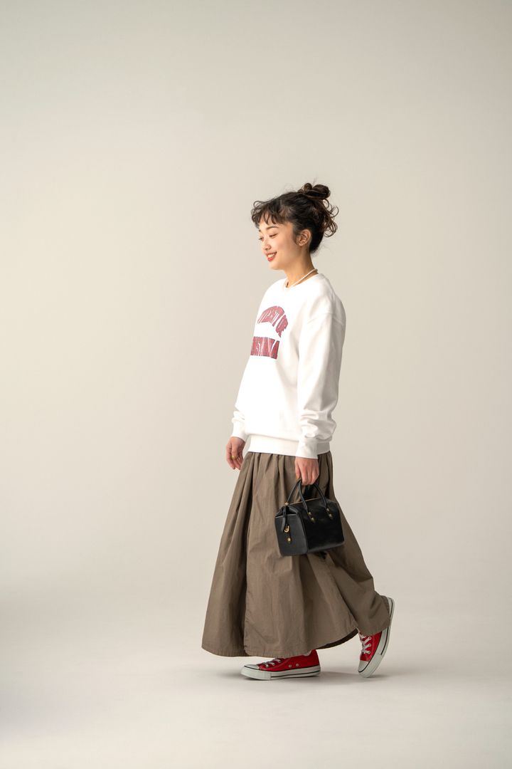 【低身長さんのおしゃれのお悩み解決】”ロングスカート”をバランスよく着こなすには？シルエット別に着こなしのコツを指南！