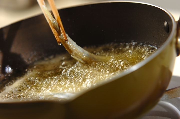 ワカサギの唐揚げの作り方2