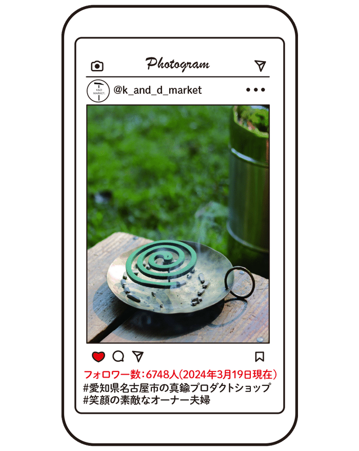 K＆D MARKET,の蚊取り線香置き 記事内画像