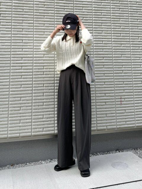 春のモノトーンコーデ